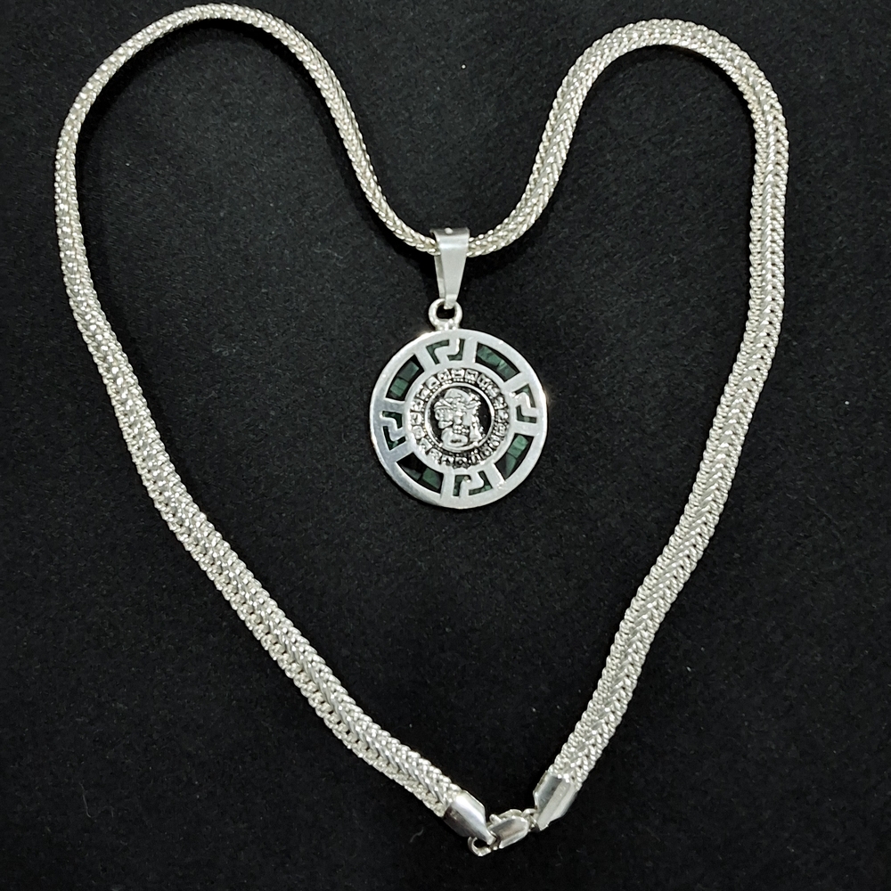 Intricate Silver Pendant Necklace
